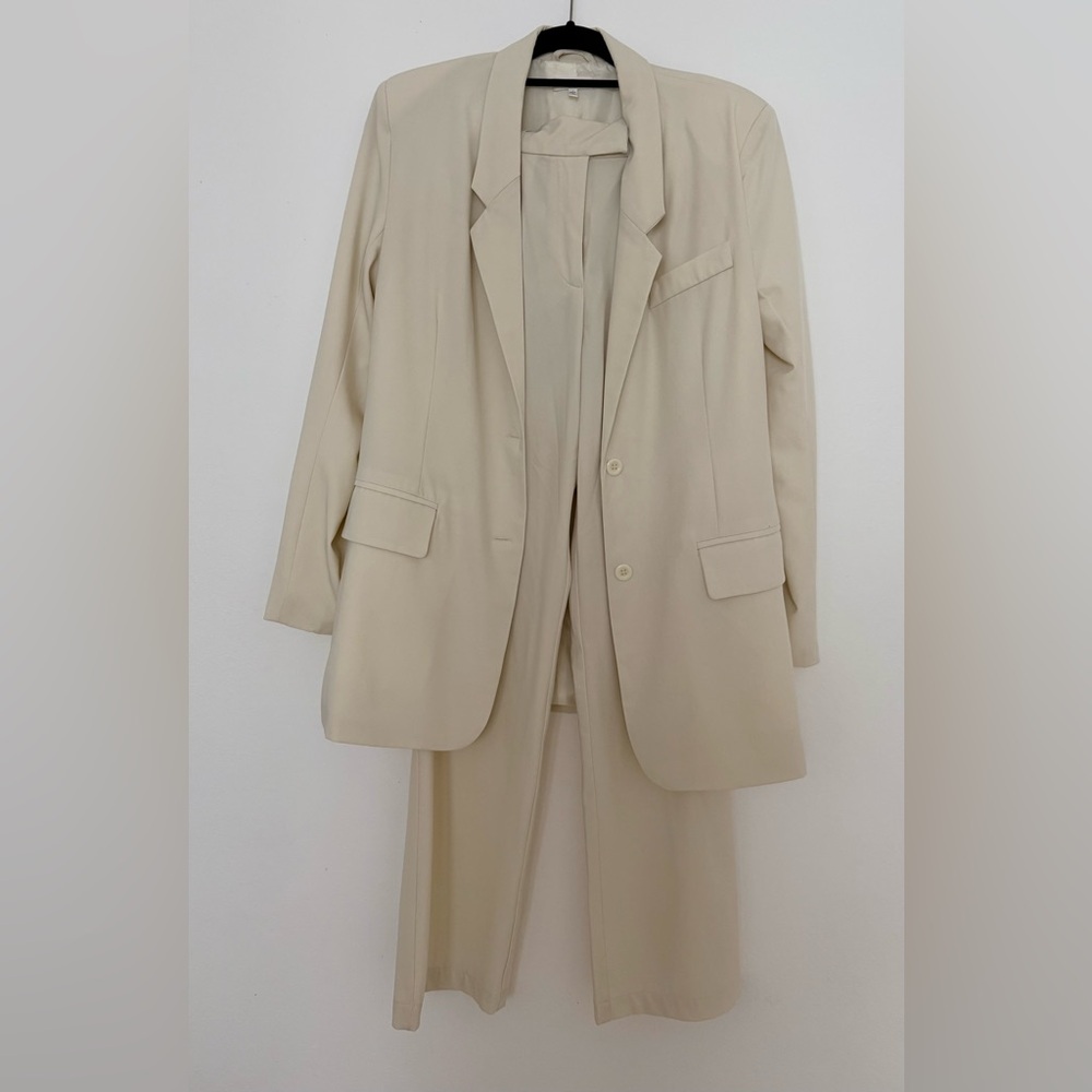 Better Be Cream Blazer and Trousers Set